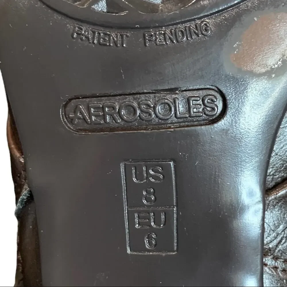 Aerosoles  shoes shooties. Side zip slip‎ on ankle booties. Size 8. Heel rest - Picture 11 of 11